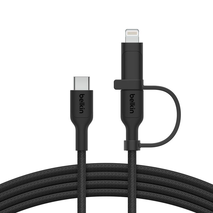 2-in-1 Cable with USB-C and Lightning Connector